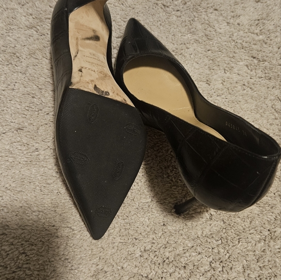 Sergio Rossi Godiva 90 croc effect leather pump - Picture 2 of 5